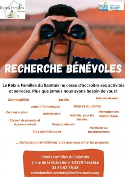 Le Relais Familles du Saintois recherche des bénévoles