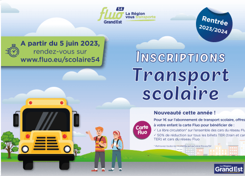 Inscription transport scolaire 2023/2024