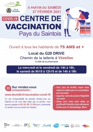 Ouverture du centre de vaccination Covid-19 à Vézelise